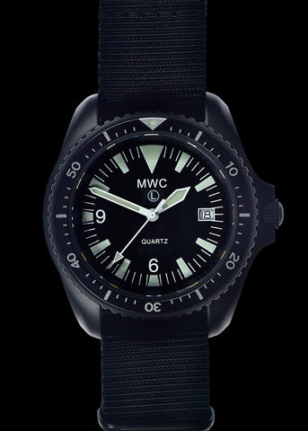 Latest MWC 2023 Pattern Quartz PVD Military Divers Watch with Sapphire Crystal and 10 Year Battery Life - NATO STOCK NUMBER NSN 6645-99-969-5589