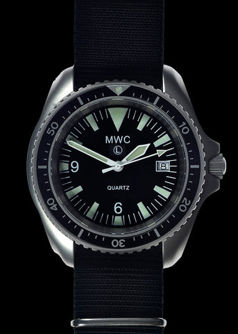Latest MWC 2023 Pattern Quartz Military Divers Watch with Sapphire Crystal and 10 Year Battery Life - NATO STOCK NUMBER NSN 6645-99-157-3496