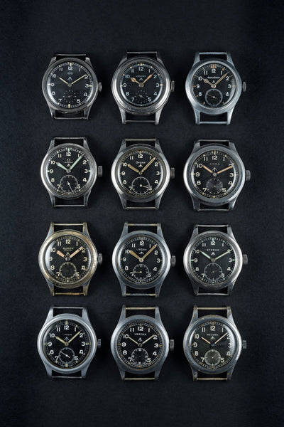 MWC 1940s/1950s "Dirty Dozen" Pattern General Service Watch with a 21 Jewel Automatic Self Winding Mechanical Movement
