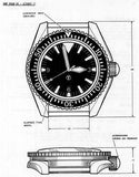 MWC 1999-2001 Pattern Quartz Day/Date Military Divers Watch with Stainless Steel Case and Sapphire Crystal