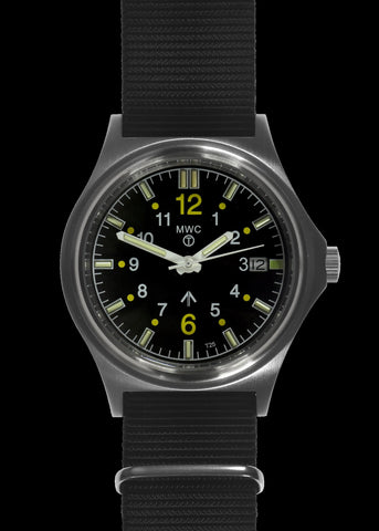 MWC G10 LM Stainless Steel Military Watch on a Grey NATO Strap (Plain Caseback to Enable Personalisation)
