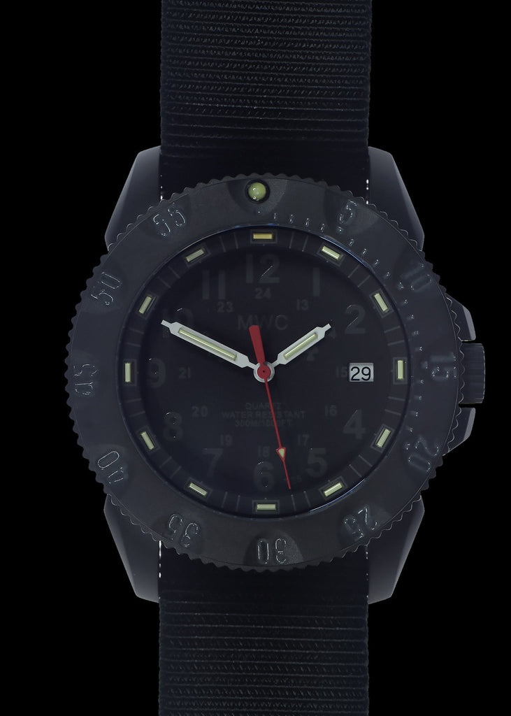 MWC P656 2023 Model Titanium Tactical Series Watch with Subdued Dial, GTLS Tritium and Ten Year Battery Life (Non Date Version)